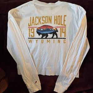 Women's Cream Graphic Crop Top